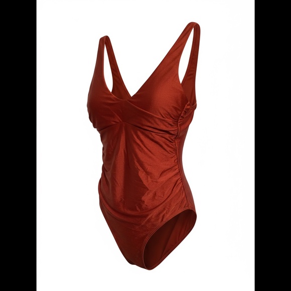 Tahiti Other - Elegant Red One-Piece Swimsuit